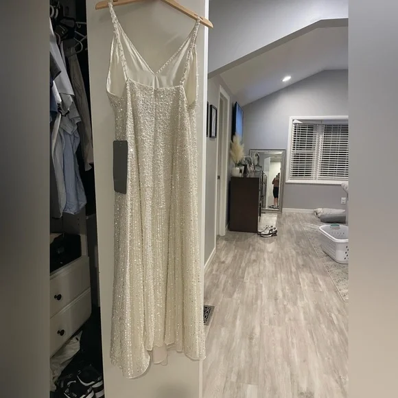 NWT ASOS EDITION Josie embellished cami maxi wedding dress - Picture 5 of 6